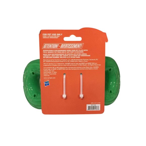 Nerf Dog Super Beef Scent Large Green Double Loop Dental Chew - Picture 2 of 3